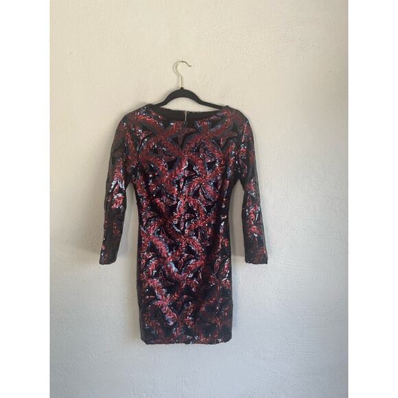 Anthropologie Endless Rose Woman Sequins 3/4 Sleeves Dress, Size Small - Picture 4 of 9